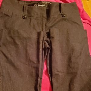 Ladies black pinstripe slacks size 13